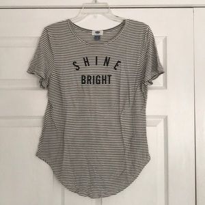 *SOLD* Graphic Striped T-Shirt